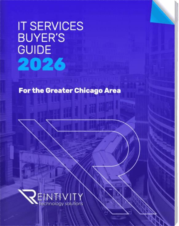 Flipbook cover of the 2026 IT Services Buyer's Guide for the Greater Chicago Area by Reintivity