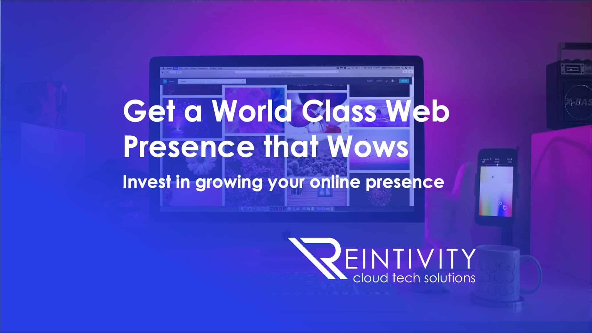 Get a World Class Web Presence that Wows with Reintivity. Invest in growing your online presence.