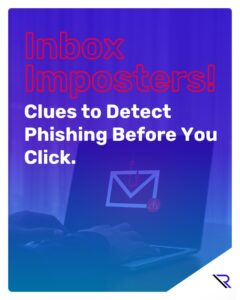 Image text: Spot the Scam: 5 Red Flags That Expose Phishing Emails